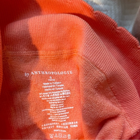 Anthropologie Everyday Leggings in Coral Ribbed - Picture 7 of 8